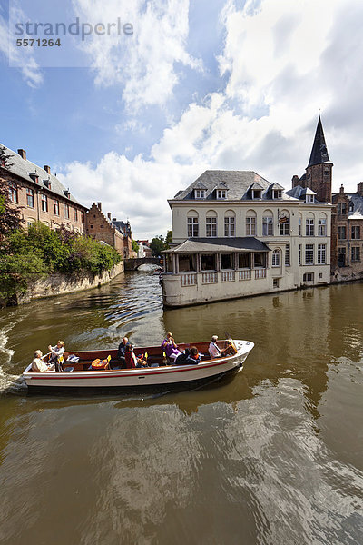 Europa Reise Gebäude Tourist Boot Geschichte UNESCO-Welterbe Belgien Rozenhoedkaai