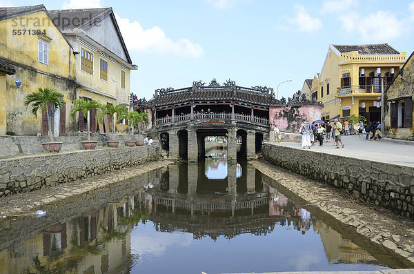 Japanische Brücke  Chua Cau  Hoi An  Vietnam  Südostasien