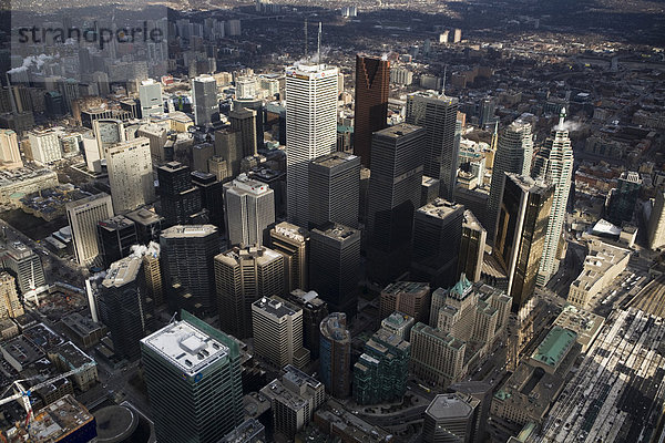 Finanzen über Großstadt Turm Nordamerika Ansicht Kanada Toronto