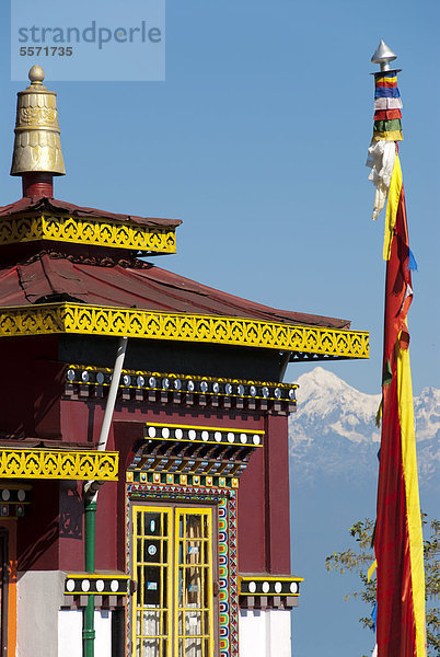 Tibetischer Buddhismus  Kloster Bhutia Busty Gompa  Darjeeling  Westbengalen  Indien  Südasien  Asien