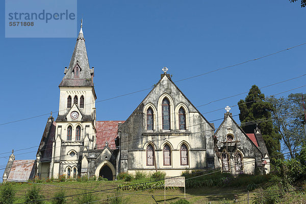 St. Andrew's Church  Kirche  britische Kolonialzeit  Darjeeling  Westbengalen  Vorder-Himalaja  Indien  Südasien  Asien