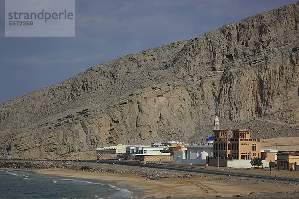 Hafen von Bukha  Bucha  in der omanischen Enklave Musandam  Oman  Arabische Halbinsel  Naher Osten