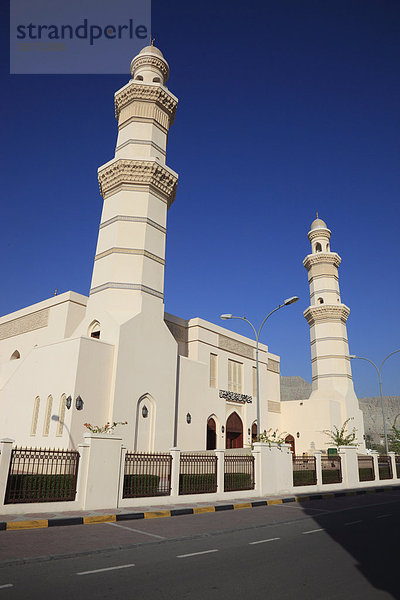 Freitagsmoschee von al-Chasab  Khasab  in der omanischen Enklave Musandam  Oman  Naher Osten
