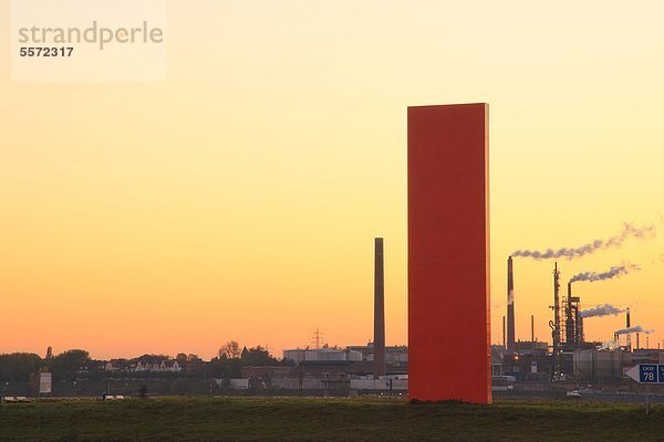 Skulptur Rheinorange  Duisburg  Deutschland