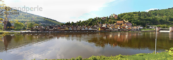 Panorama Stadt Fluss Ansicht Kloster