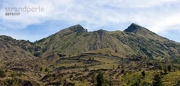 Krater des Vulkans Gunung Batur  Zentralbali  Insel Bali  Indonesien  Südostasien  Asien