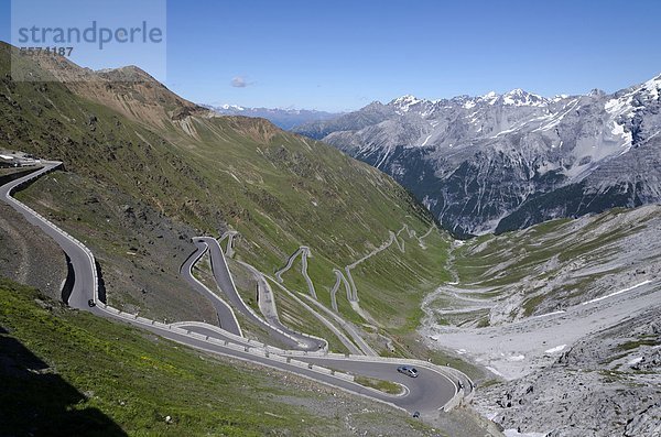 Italien  Trentino Alto Adige  Vinschgau  Nationalpark Stilfser Joch  Zufahrt zum Stilfser Joch