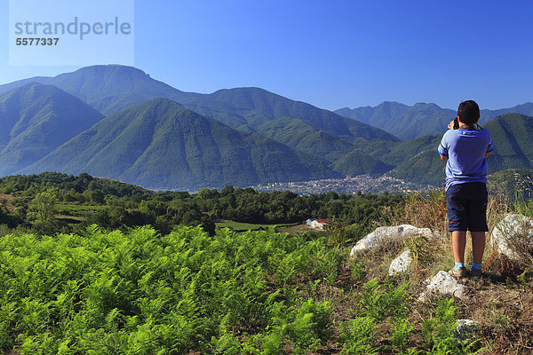 Berg Ansicht Kampanien Italien