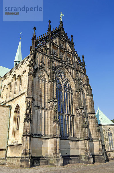 St.-Paulus-Dom in Münster  Münsterland  Nordrhein-Westfalen  Deutschland  Europa  ÖffentlicherGrund