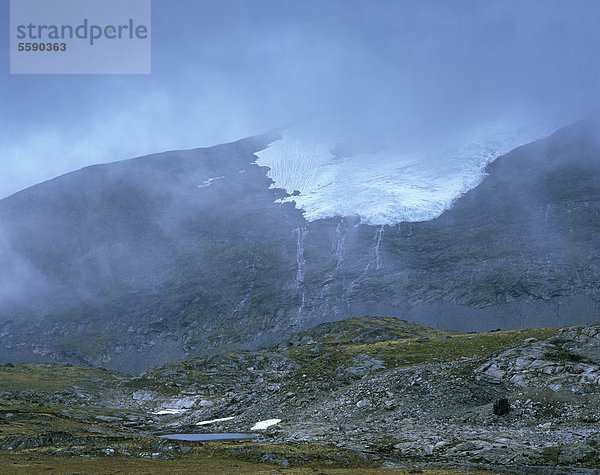 Gletscher Fannarakbreen  FannrÂkbreen  Sognefjell  Sogn og Fjordane  Norwegen  Skandinavien  Europa