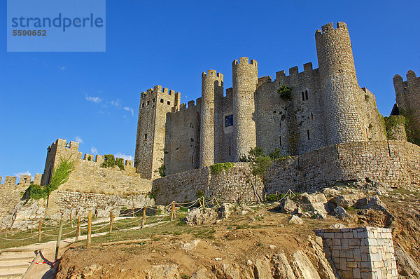 Burg bidos  heute Hotel Pousada  bidos  Distrikt Leiria  Estremadura  Portugal  Europa