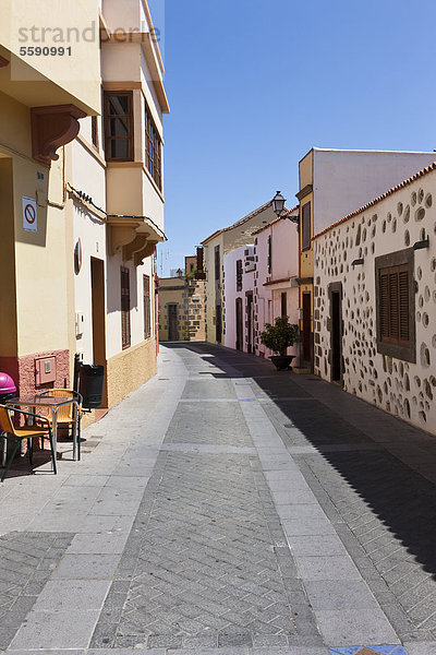 Gasse in der Altstadt von Agüimes  Gran Canaria  Kanarische Inseln  Spanien  Europa