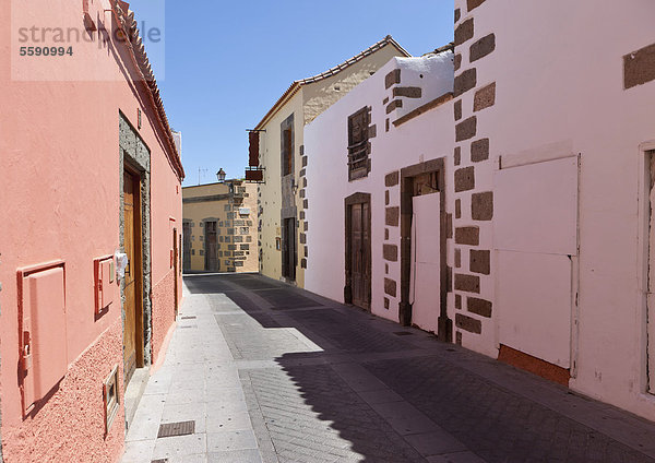 Gasse in der Altstadt von Agüimes  Gran Canaria  Kanarische Inseln  Spanien  Europa