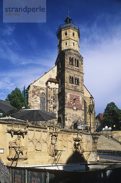 Stadtkirche Sankt Michael  Schwäbisch Hall  Hohenlohe  Baden-Württemberg  Deutschland  Europa