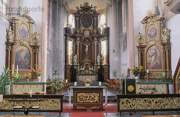 Hunsrückdom  St. Christophorus  Augustinerchorherrenstift  Ravengiersburg  Simmerbachtal  Hunsrück  Rheinland-Pfalz  Deutschland  Europa