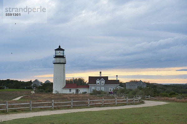 Leuchtturm  Highland Light  North Truro  Cape Cod National Seashore  Massachusetts  Neuengland  USA  Nordamerika  Amerika
