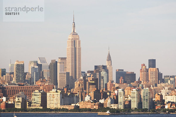 Skyline von Manhattan  New York City  USA