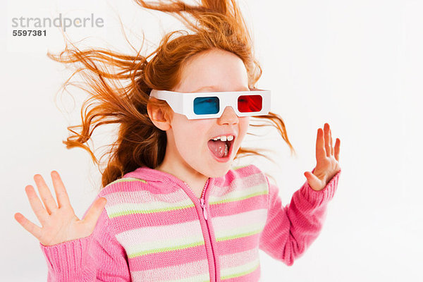 Mädchen mit 3D-Brille