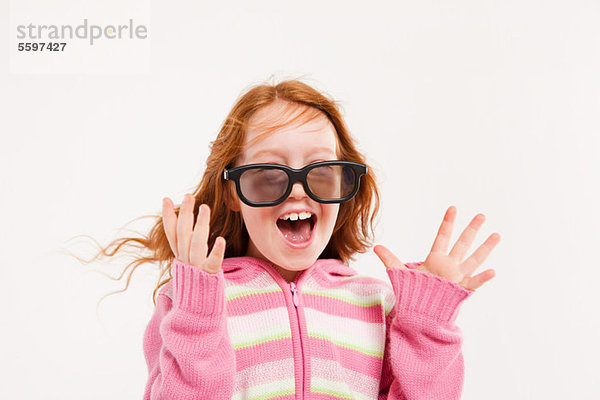 Mädchen mit 3D-Brille