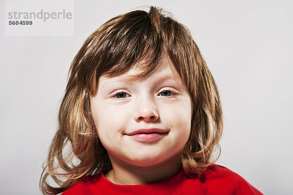 Lächelndes 4jähriges Mädchen  Portrait