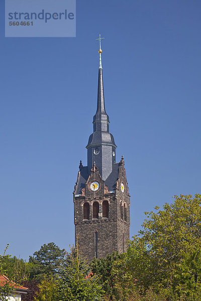 Neue Kirche St. Peter und Paul  Sächsisches Elbland  Coswig  Sachsen  Deutschland  Europa