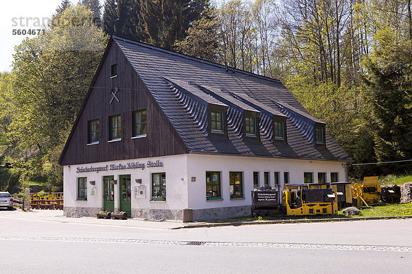 Besucherbergwerk Markus Röhling Stolln in Frohnau  Annaberg-Buchholz  Sachsen  Deutschland  Europa