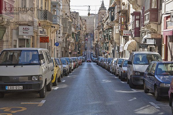 Street in Valletta  Malta  Europe