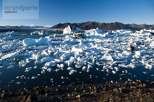 Gletscherlagune Jökuls·rlÛn  Vatnajökull Gletscher  Austurland  Ost-Island  Island  Europa