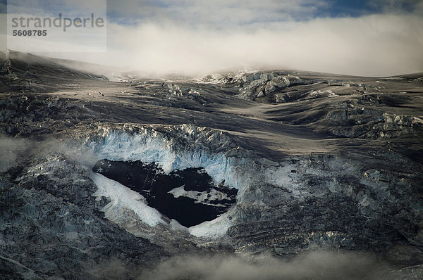 Gletscherzunge Kvi·rjökull  Gletscher Vatnajökull  Austurland  Ost-Island  Austurland  Ost-Island  Island  Europa