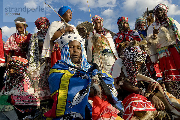 Xhosa  Sangoma-Fest  Dorf  Transkei  Ostkap  Südafrika  Afrika