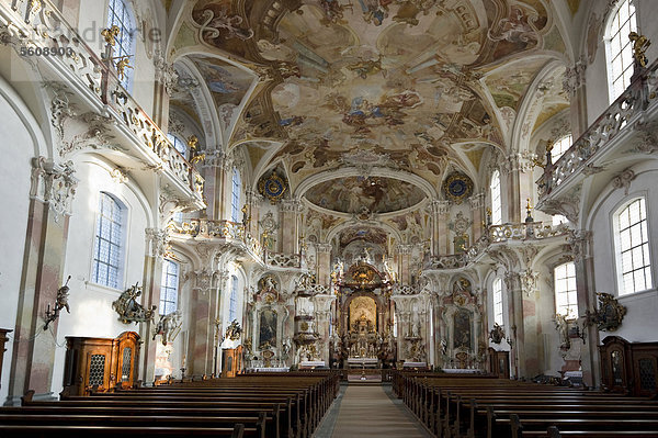 Wallfahrtskirche Birnau  Barock  bei Uhldingen am Bodensee  Baden-Württemberg  Deutschland  Europa