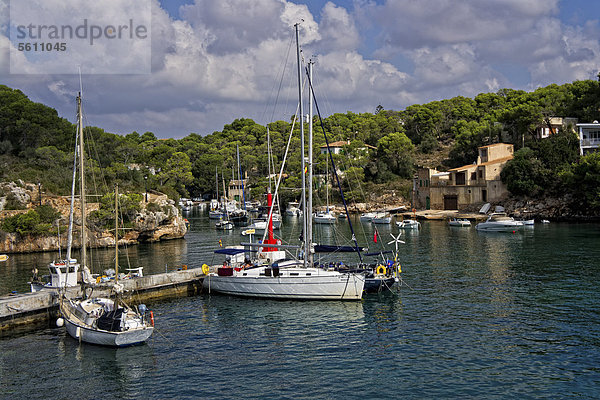 Europa Boot Balearen Balearische Inseln Cala Figuera Mallorca Spanien