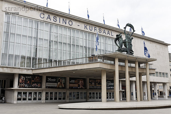 Monumentaler Casinobau aus den 1960er Jahren  Kursaal  Zeedijk  Oostende  Westflandern  Belgien  Europa