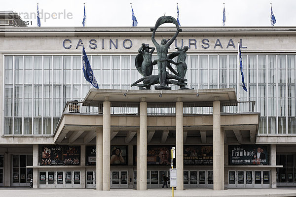 Monumentaler Casinobau aus den 1960er Jahren  Kursaal  Zeedijk  Oostende  Westflandern  Belgien  Europa