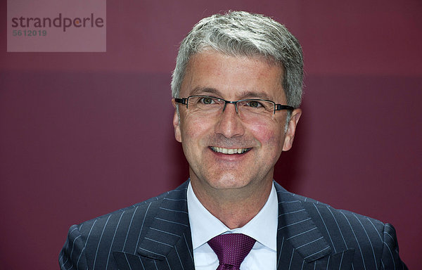 Rupert Stadler  Vorstandsvorsitzender der Audi AG  auf einem Pressetermin in Ingolstadt  Bayern  Deutschland  Europa
