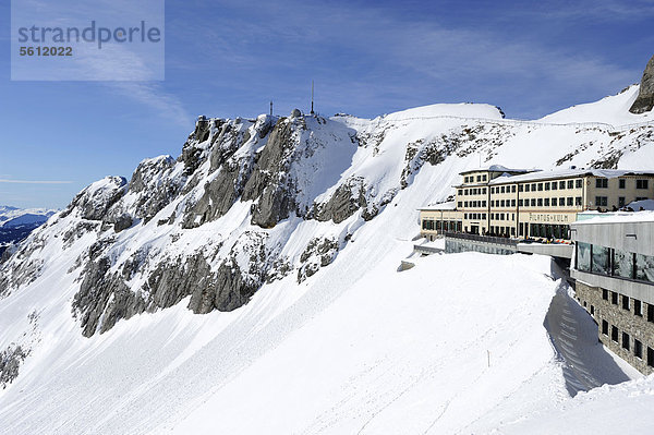 Hotel Pilatus Kulm im Winter  Luzern  Zentralschweiz  Schweiz  Europa