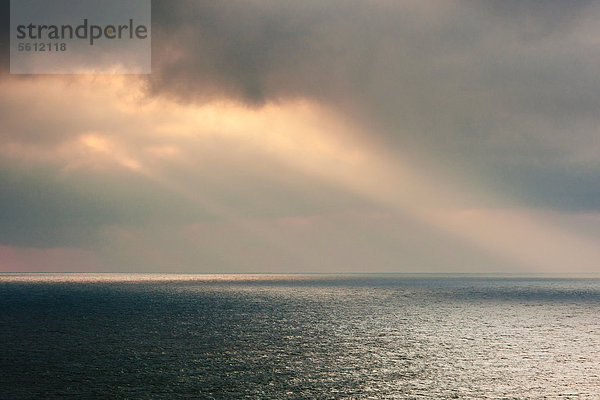 Blick vom Roten Kliff auf die Nordsee  Kampen  Sylt  Schleswig-Holstein  Deutschland  Europa