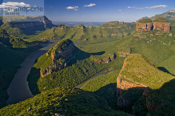 Blyde River Canyon von oben  Mpumalanga  Südafrika  Afrika