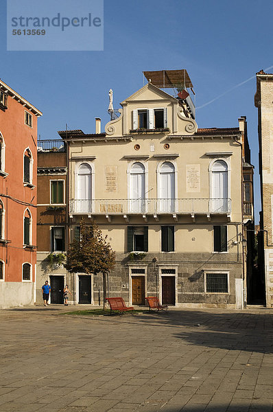 Palazzo Soderini am Campo Bandiera e Moro  Geburtsort von Antonio Vivaldi  Venedig  Venetien  Italien  Europa