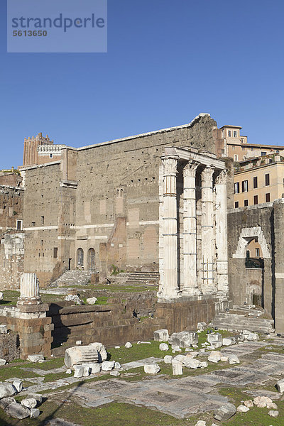 Augustusforum  Mars-Ultor-Tempel  Tempel des rächenden Mars  Rom  Italien  Europa