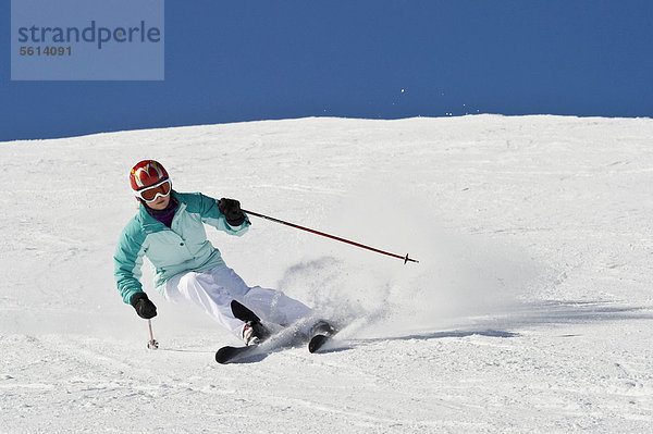Skifahrer  Tignes  Val d'Isere  Savoien  Alpen  Frankreich  Europa
