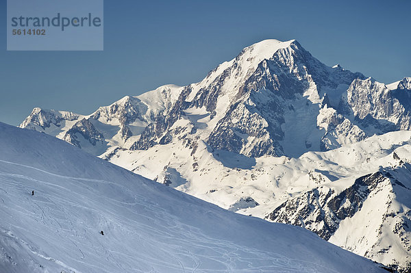Mont Blanc  Val d'Isere  Savoien  Alpen  Frankreich  Europa