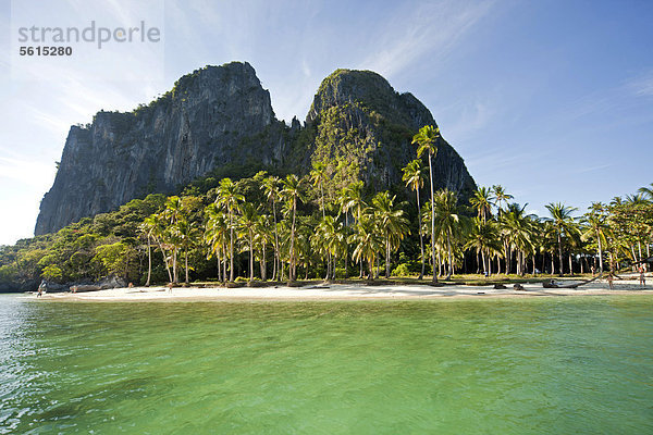 Inabuyutan Island im Bacuit Archipel  El Nido  Palawan  Philippinen  Asien