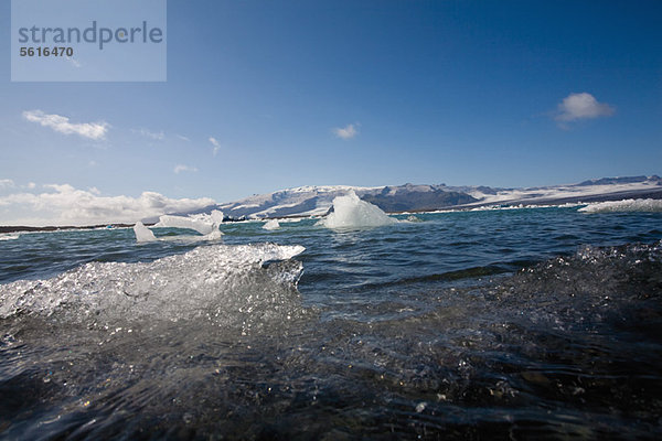 Eisschmelze in der Jokulsarlon-Gletscherlagune  Island