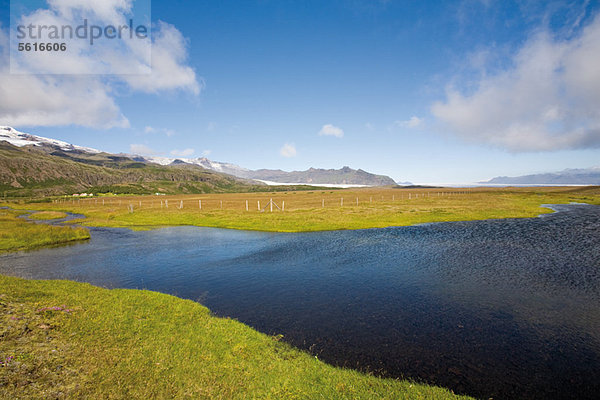 Landschaft entlang der Route 1 zwischen Kirkjubaejarklaustur und Kalfafell  Island