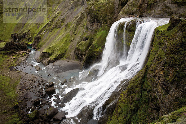 Fagrifoss Wasserfall  Lakagigar  Island