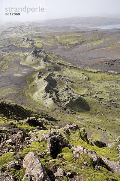 Lakagigar Vulkanspalte (auch bekannt als Craters of Laki oder The Laki)  Island