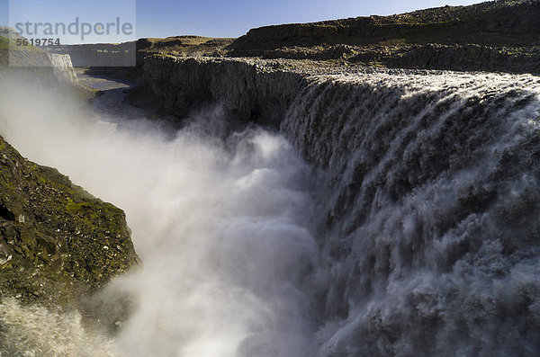 Wasserfall Dettifoss am Fluss Jökuls· · Fjöllum  Nor_urland eystra  Nordurland  Nord-Ost-Island  Island  Europa