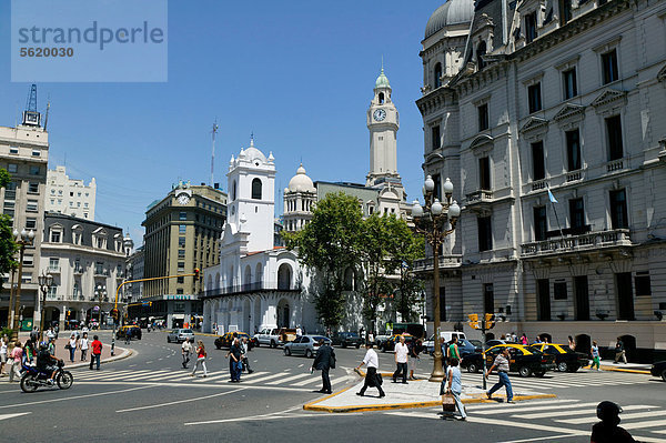 Plaza de Mayo  Mai-Platz oder Platz der Mairevolution  Buenos Aires  Argentinien  Südamerika