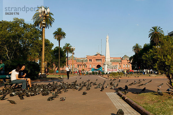 Plaza de Mayo  Platz der Mairevolution oder Mai-Platz  Buenos Aires  Argentinien  Südamerika